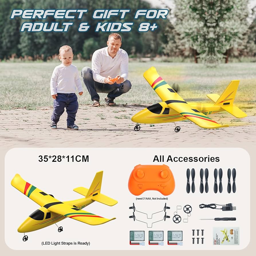 Play with Airplane クリスタルP Playkidiz Kid-Operated Electronic RC Plane for Toddlers